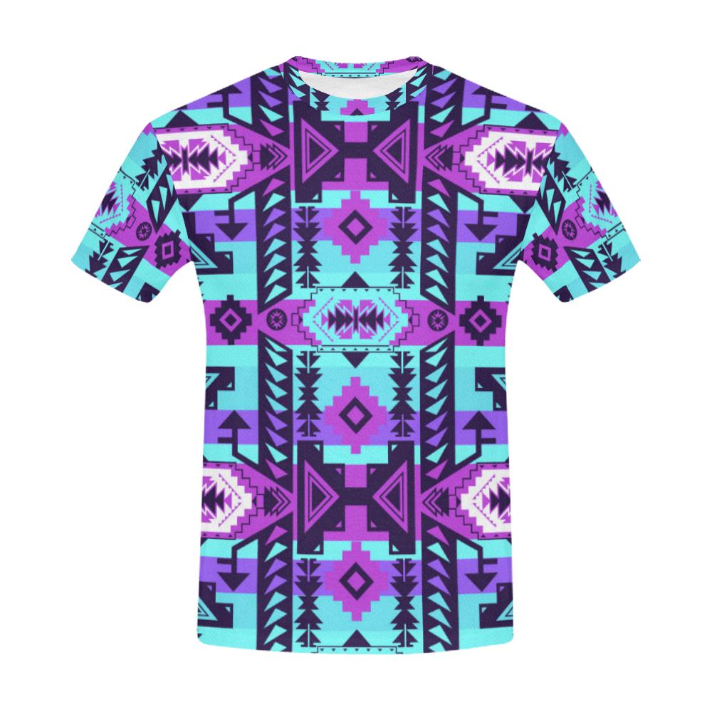 Chiefs Mountain Moon Shadow All Over Print T-Shirt for Men (USA Size) (Model T40) All Over Print T-Shirt for Men (T40) e-joyer