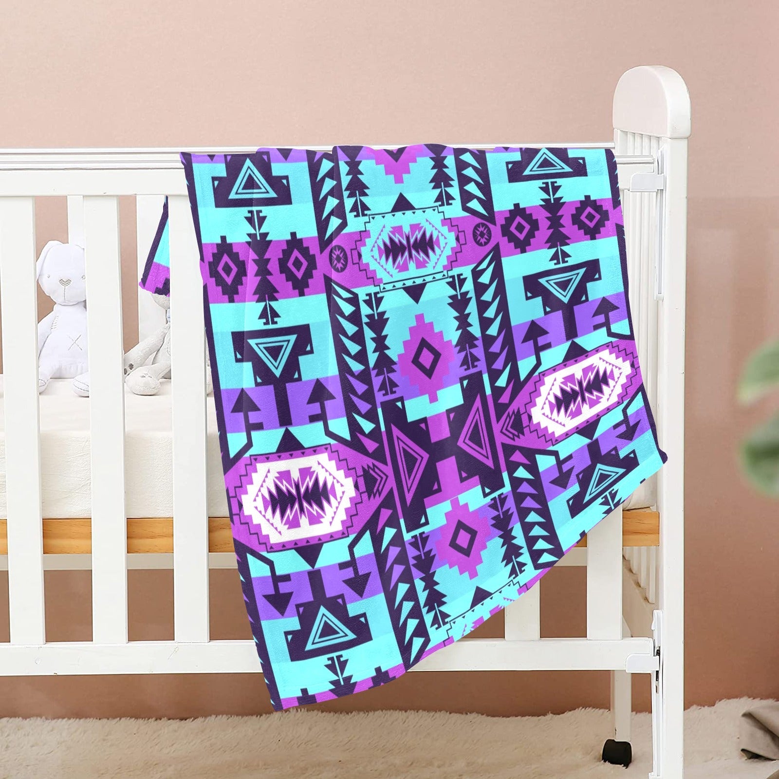 Chiefs Mountain Moon Shadow Baby Blanket 30"x40" Baby Blanket 30"x40" e-joyer