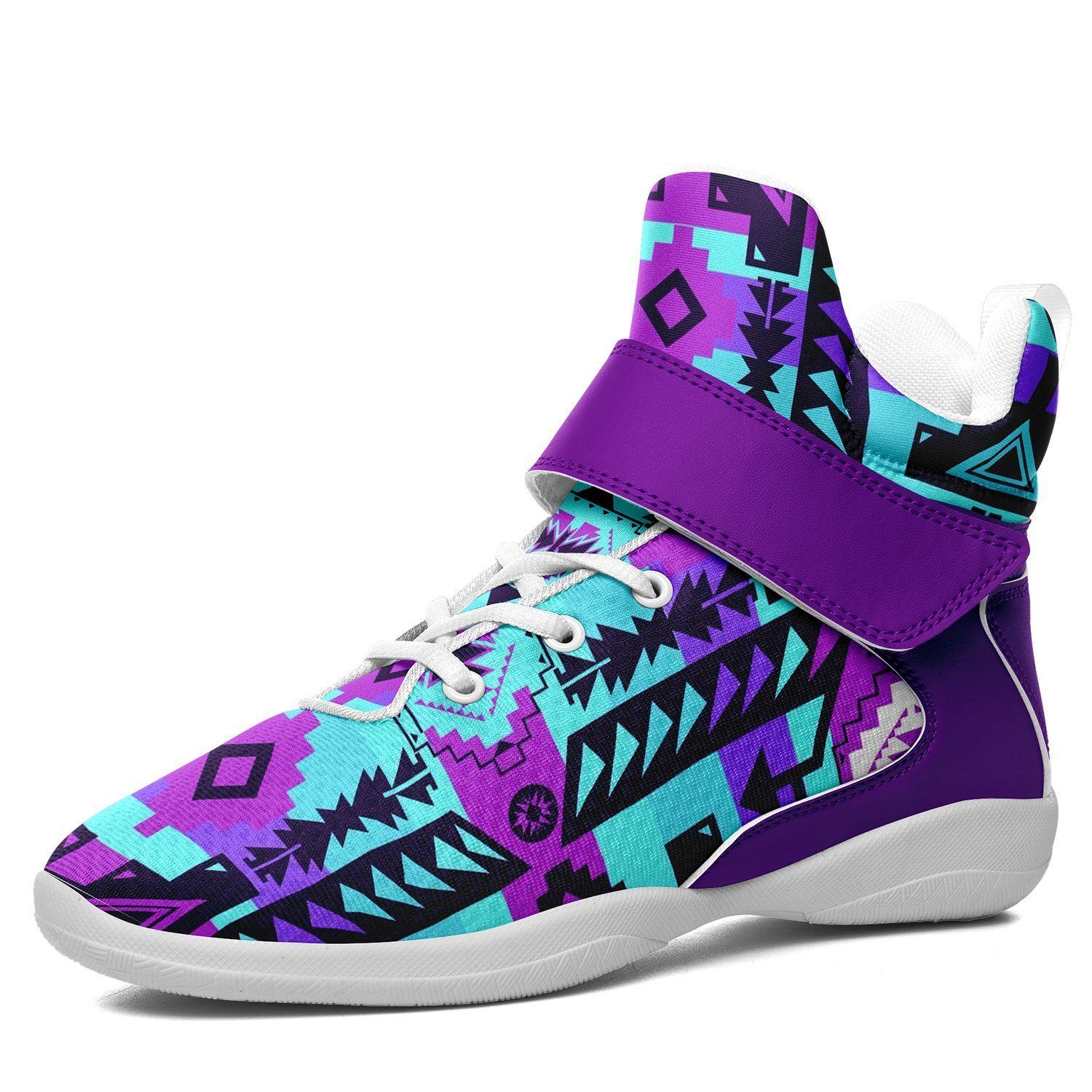 Chiefs Mountain Moon Shadow Ipottaa Basketball / Sport High Top Shoes - White Sole 49 Dzine US Men 7 / EUR 40 White Sole with Indigo Strap
