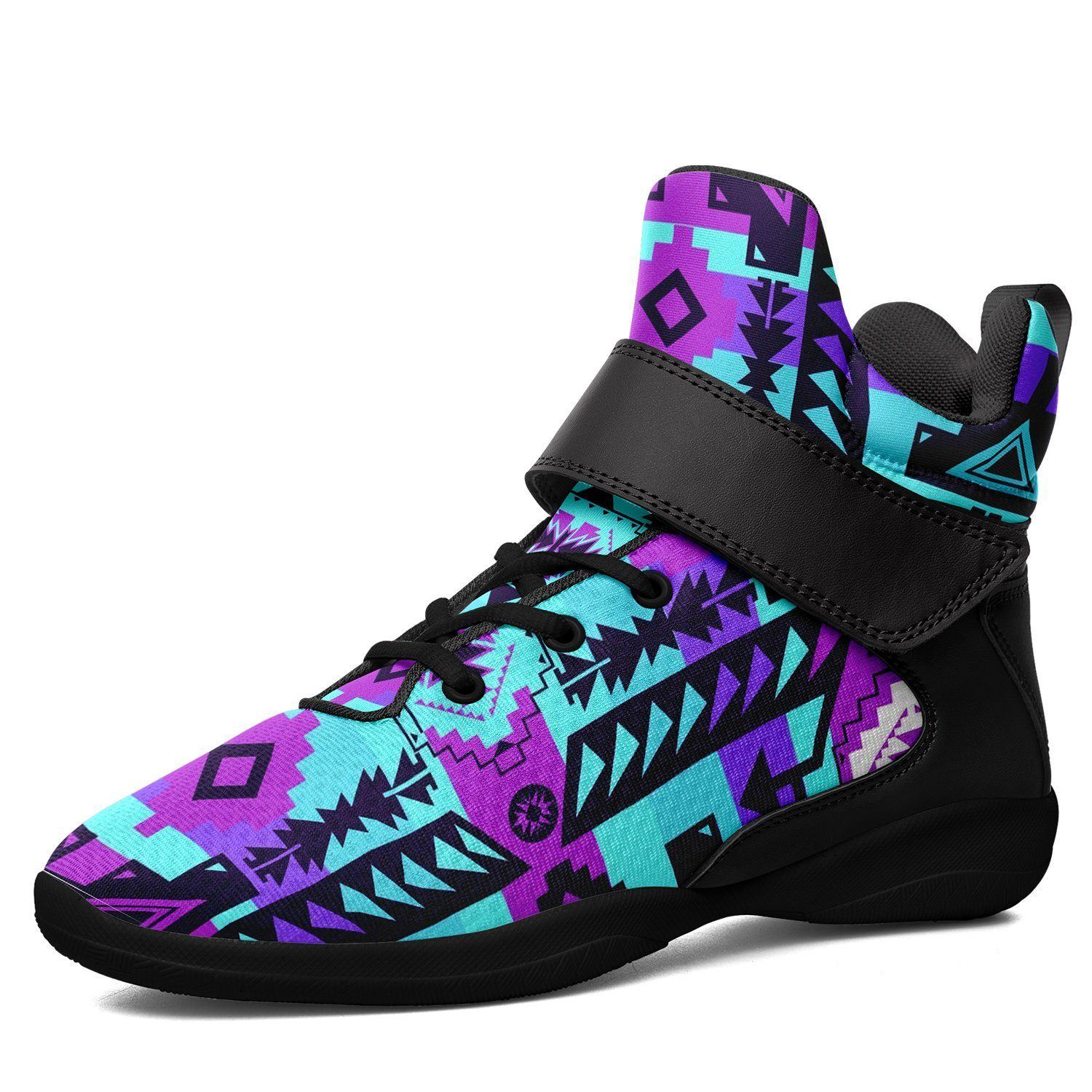 Chiefs Mountain Moon Shadow Kid's Ipottaa Basketball / Sport High Top Shoes 49 Dzine US Child 12.5 / EUR 30 Black Sole with Black Strap