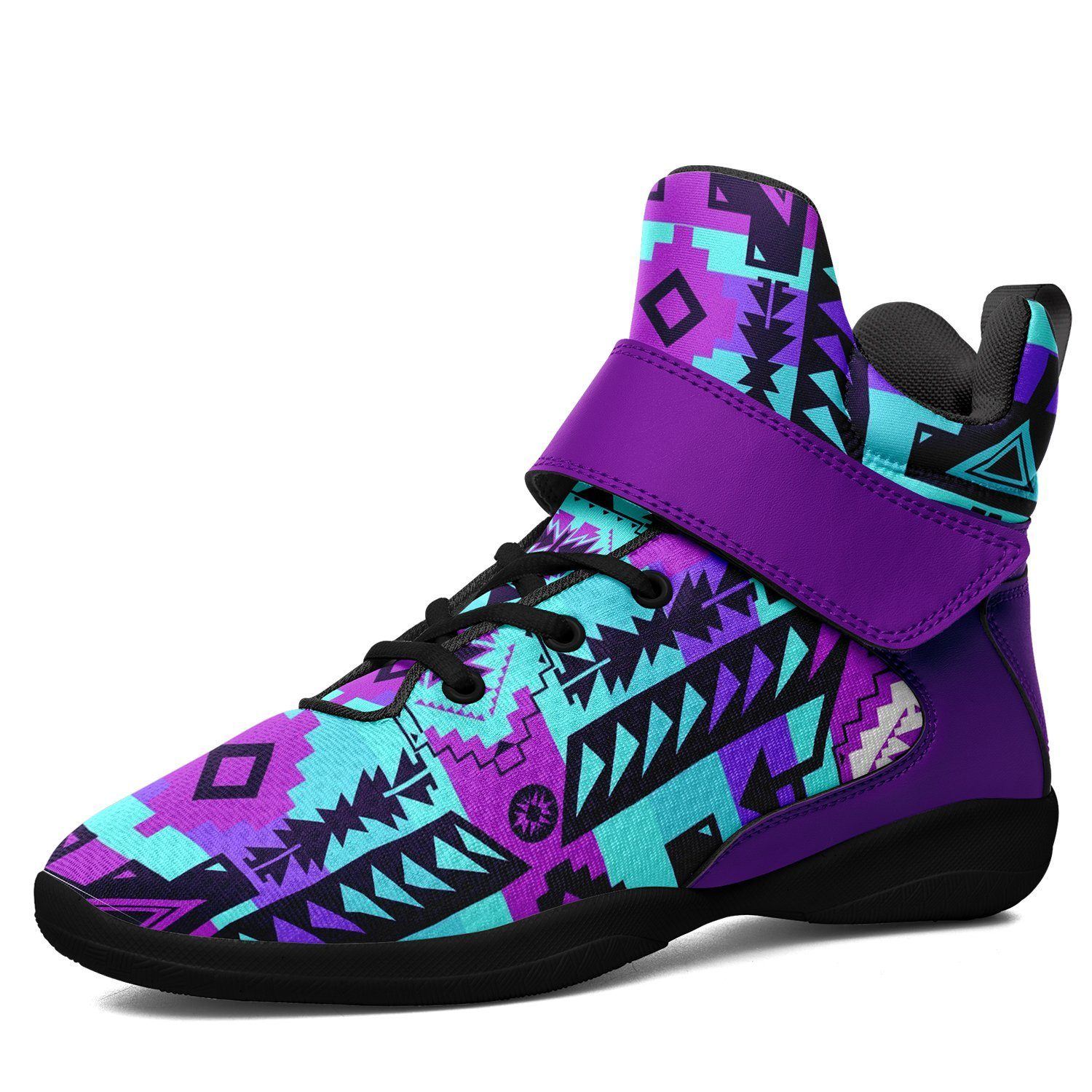 Chiefs Mountain Moon Shadow Kid's Ipottaa Basketball / Sport High Top Shoes 49 Dzine US Child 12.5 / EUR 30 Black Sole with Indigo Strap