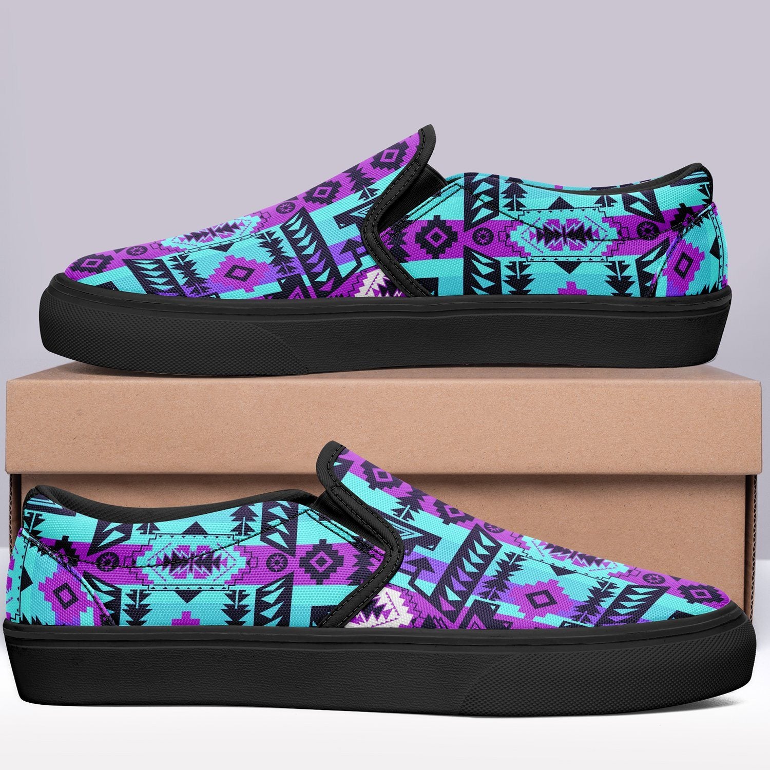 Chiefs Mountain Moon Shadow Otoyimm Canvas Slip On Shoes 49 Dzine