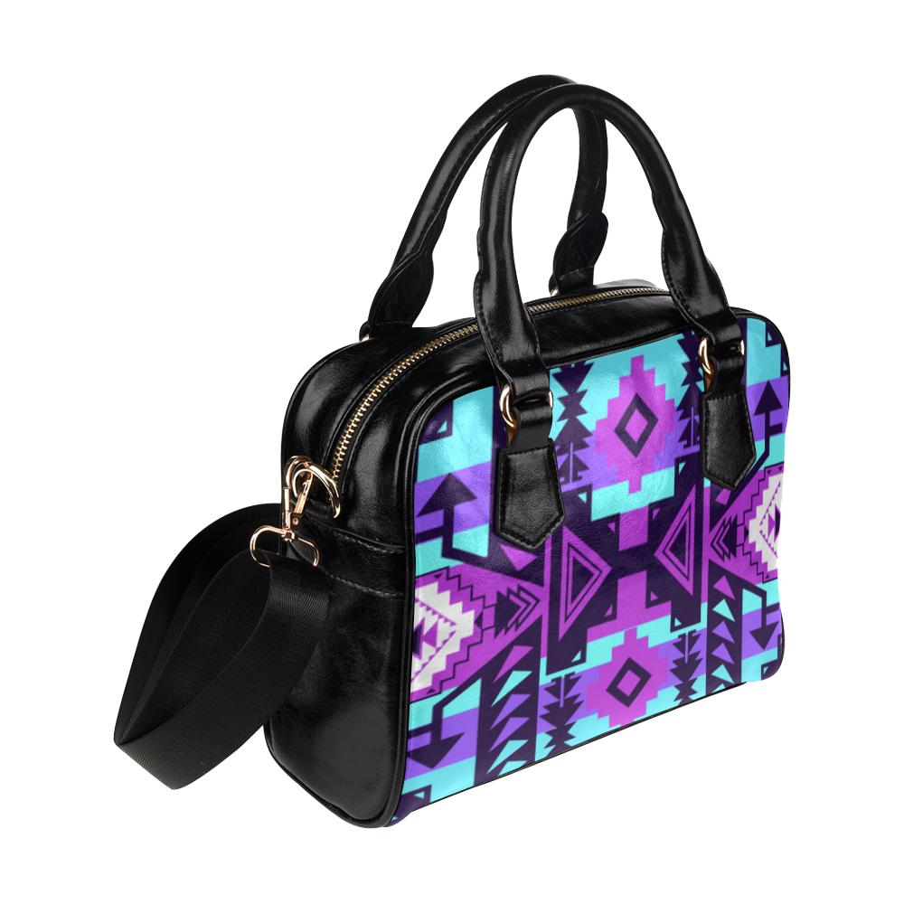 Chiefs Mountain Moon Shadow Shoulder Handbag (Model 1634) Shoulder Handbags (1634) e-joyer