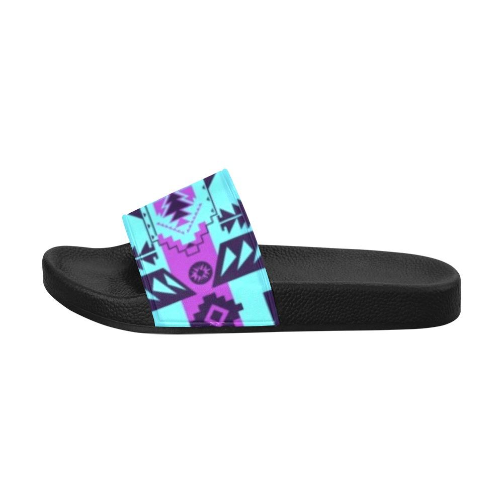 Chiefs Mountain Moon Shadow Women's Slide Sandals (Model 057) Women's Slide Sandals (057) e-joyer