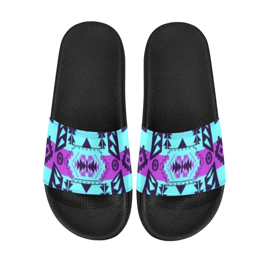 Chiefs Mountain Moon Shadow Women's Slide Sandals (Model 057) Women's Slide Sandals (057) e-joyer