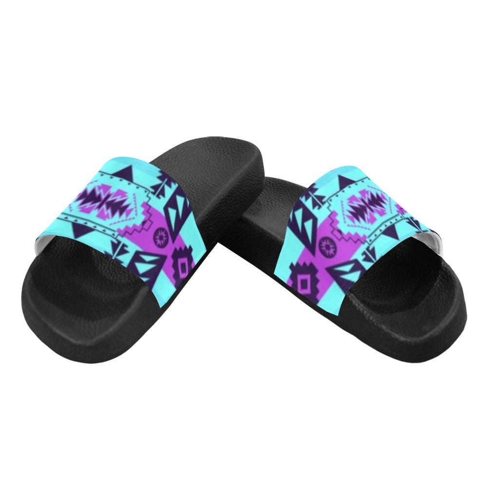 Chiefs Mountain Moon Shadow Women's Slide Sandals (Model 057) Women's Slide Sandals (057) e-joyer