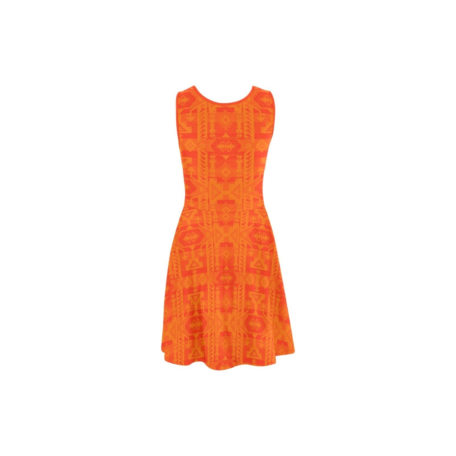 Chiefs Mountain Orange Atalanta Sundress (Model D04) Atalanta Sundress (D04) e-joyer