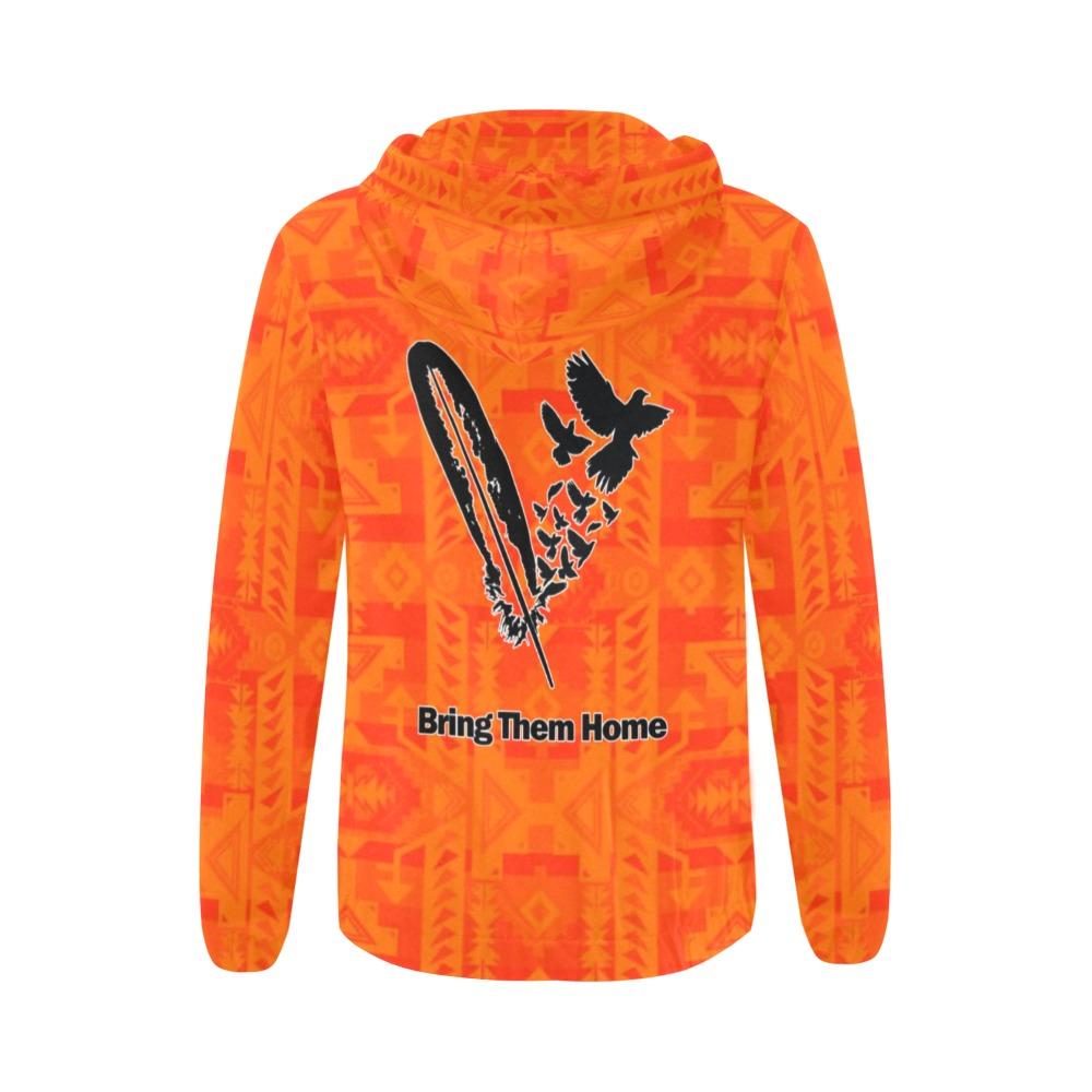 Chiefs Mountain Orange Bring Them Home All Over Print Full Zip Hoodie for Women (Model H14) All Over Print Full Zip Hoodie for Women (H14) e-joyer