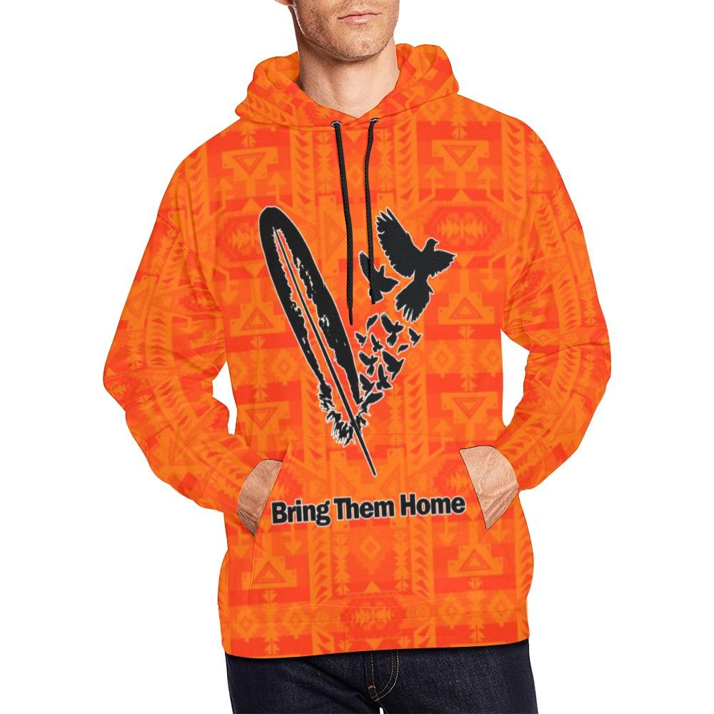 Chiefs Mountain Orange Bring Them Home All Over Print Hoodie for Men (USA Size) (Model H13) All Over Print Hoodie for Men (H13) e-joyer
