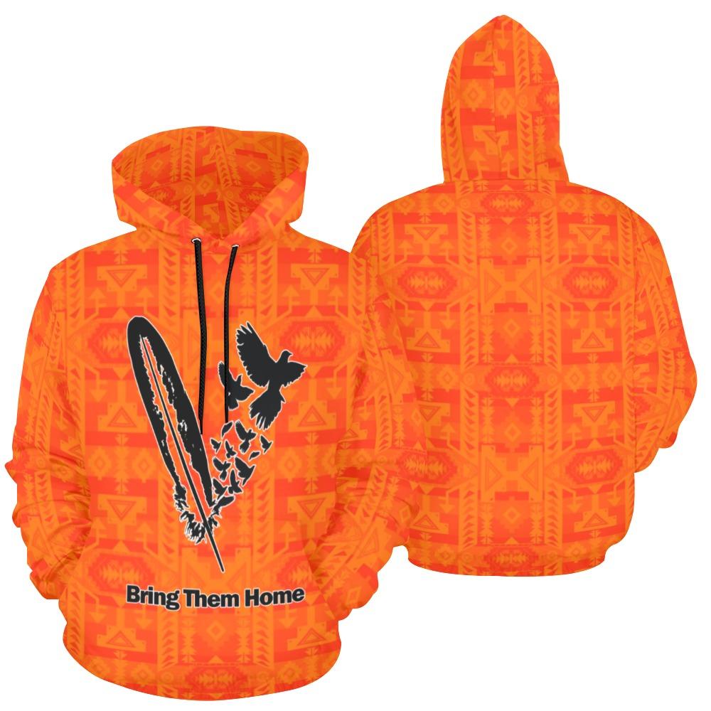 Chiefs Mountain Orange Bring Them Home All Over Print Hoodie for Men (USA Size) (Model H13) All Over Print Hoodie for Men (H13) e-joyer