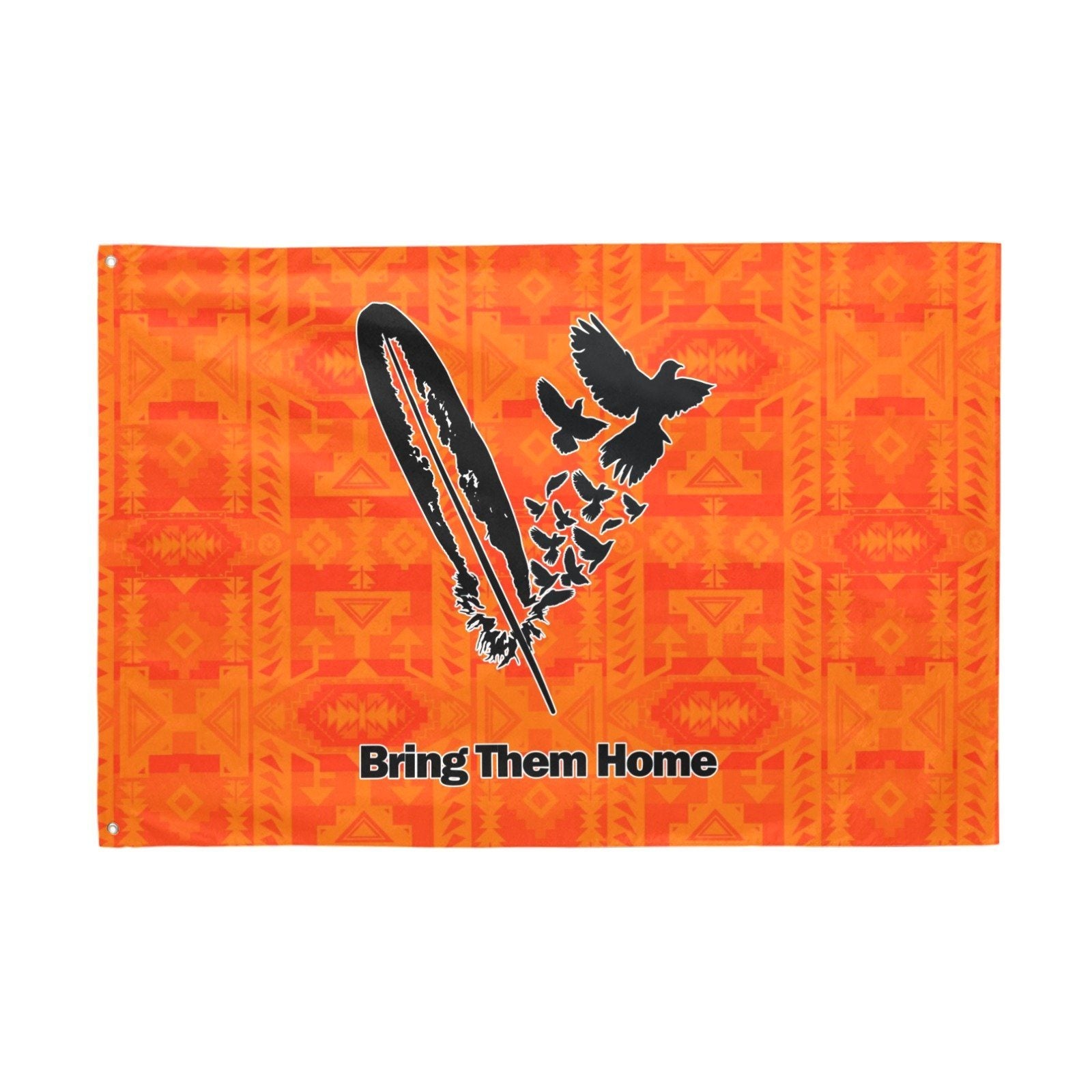 Chiefs Mountain Orange Bring Them Home Garden Flag 70"x47" Garden Flag 70"x47" e-joyer