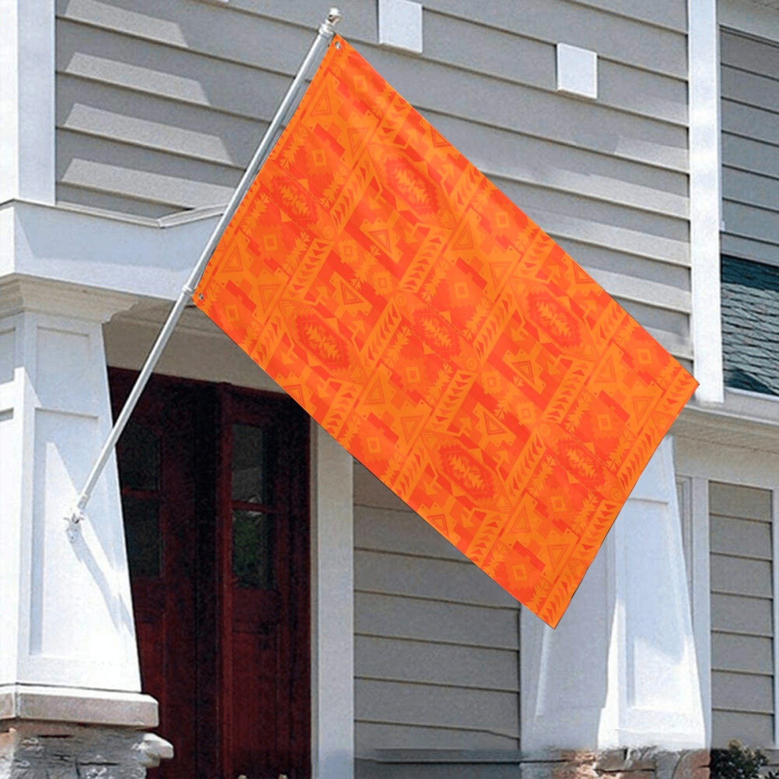 Chiefs Mountain Orange Garden Flag 70"x47" Garden Flag 70"x47" e-joyer