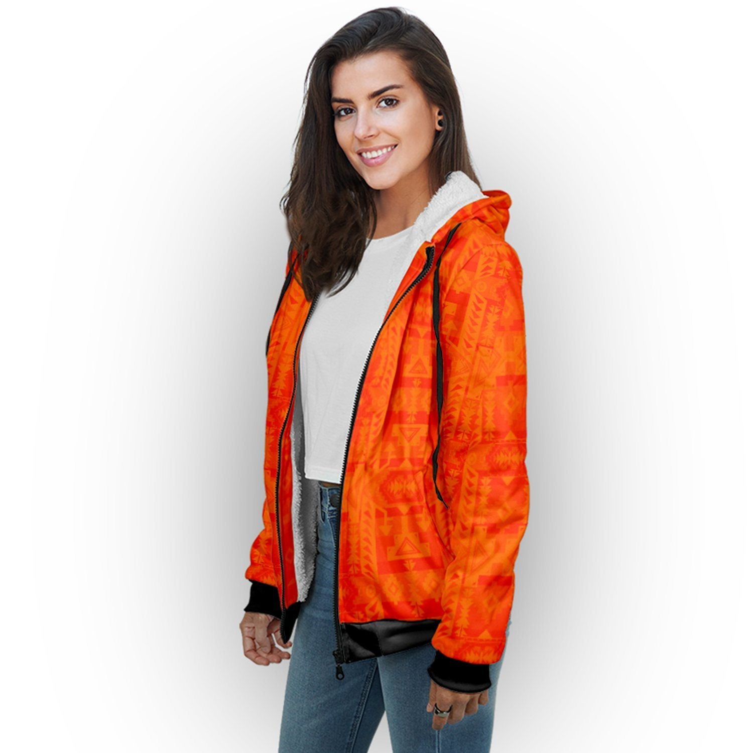 Chiefs Mountain Orange Orange Sherpa Hoodie hoodie Herman