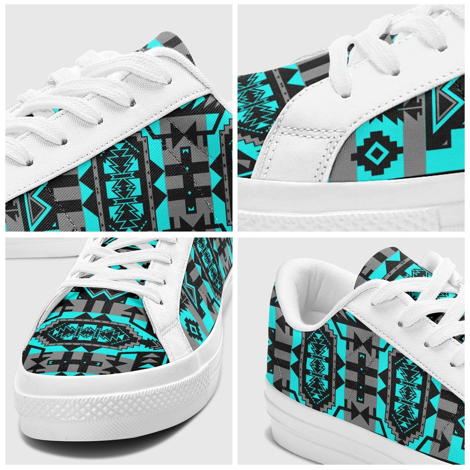 Chiefs Mountain Sky Aapisi Low Top Canvas Shoes White Sole 49 Dzine