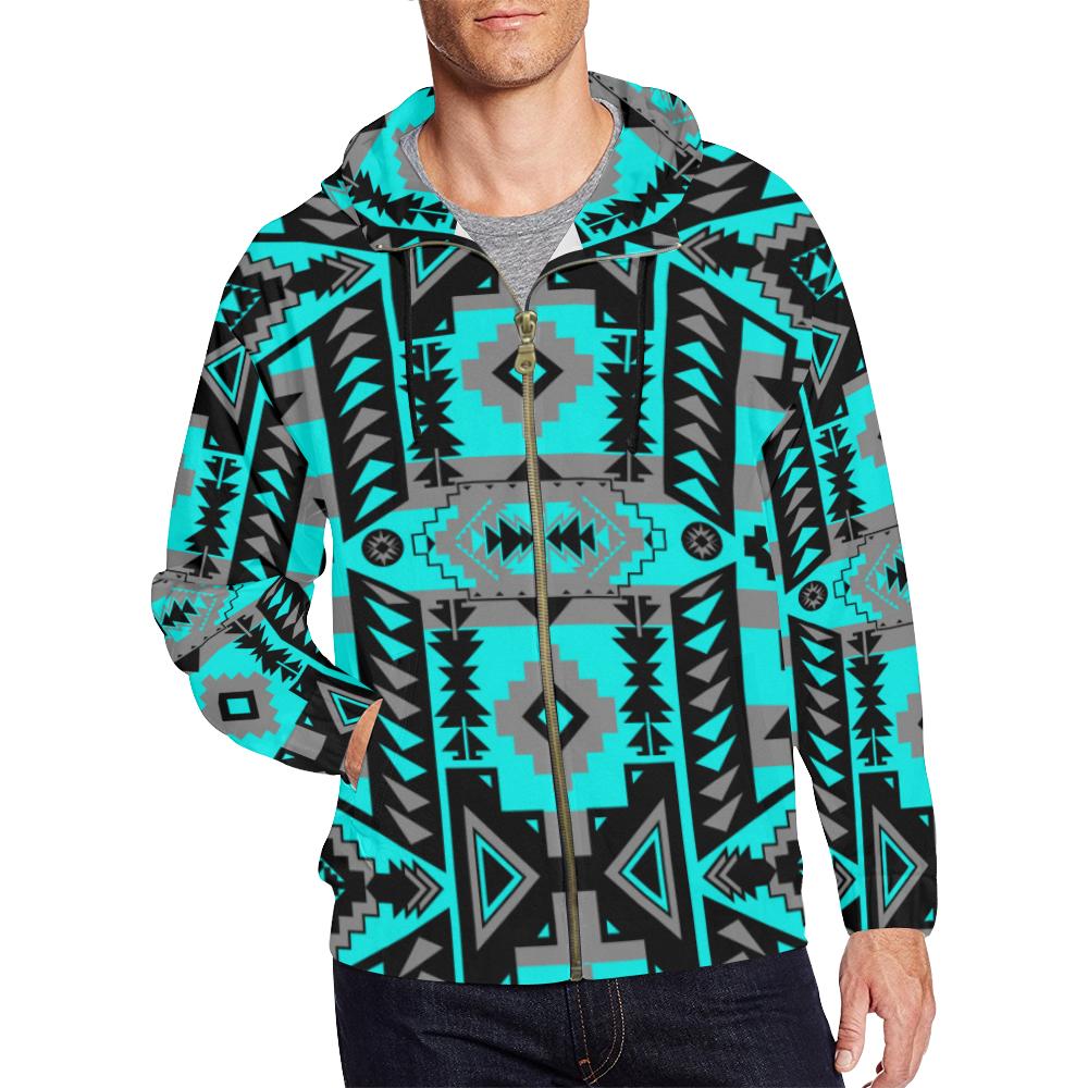 Chiefs Mountain Sky All Over Print Full Zip Hoodie for Men (Model H14) All Over Print Full Zip Hoodie for Men (H14) e-joyer