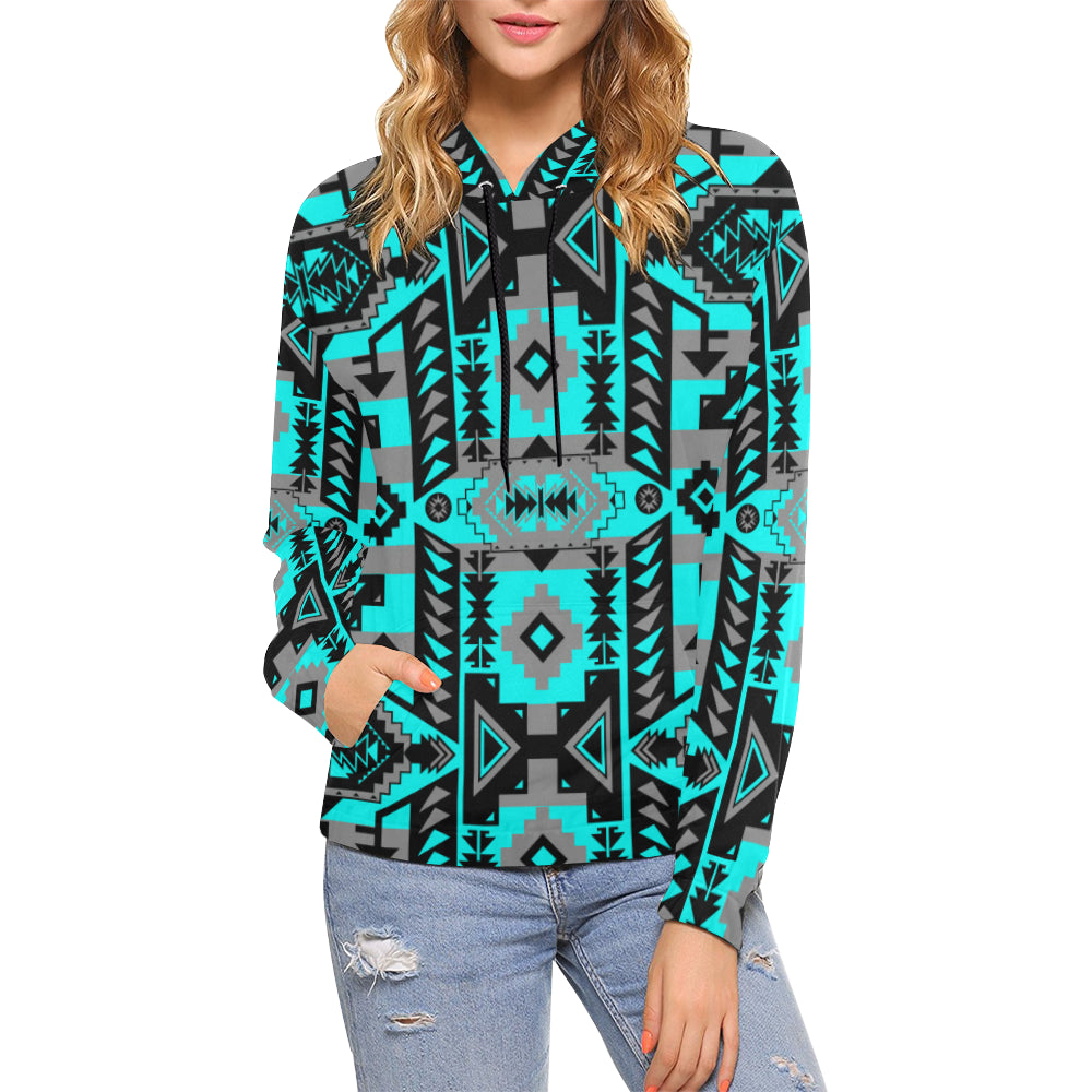 Chiefs Mountain Sky All Over Print Hoodie for Women (USA Size) (Model H13) All Over Print Hoodie for Women (H13) e-joyer