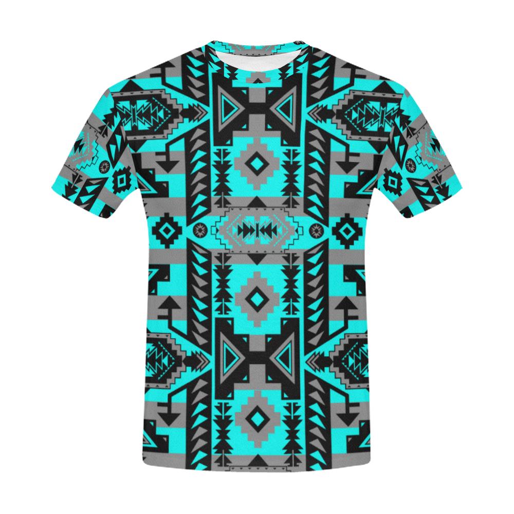 Chiefs Mountain Sky All Over Print T-Shirt for Men (USA Size) (Model T40) All Over Print T-Shirt for Men (T40) e-joyer