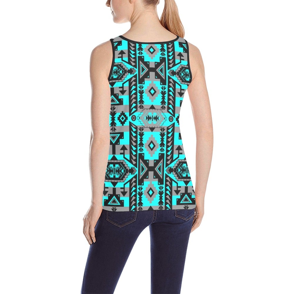 Chiefs Mountain Sky All Over Print Tank Top for Women (Model T43) All Over Print Tank Top for Women (T43) e-joyer