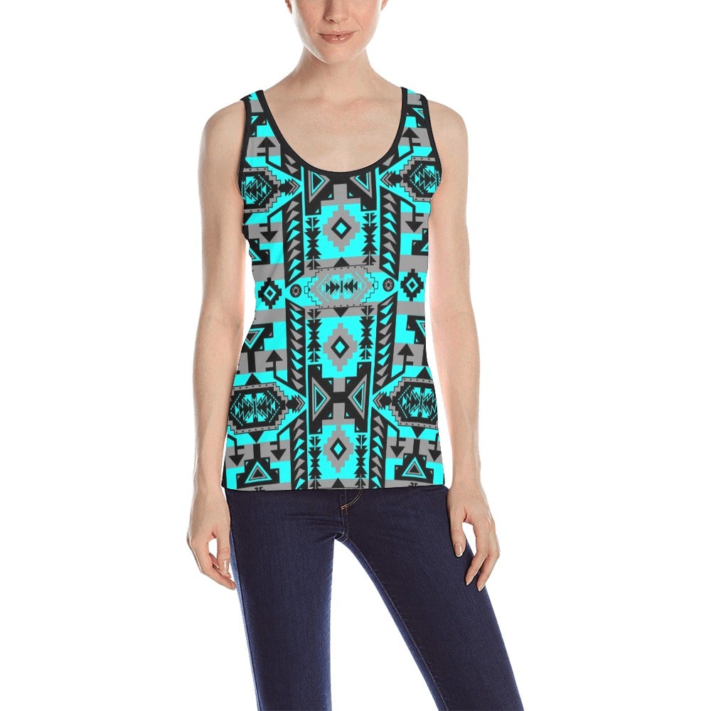 Chiefs Mountain Sky All Over Print Tank Top for Women (Model T43) All Over Print Tank Top for Women (T43) e-joyer