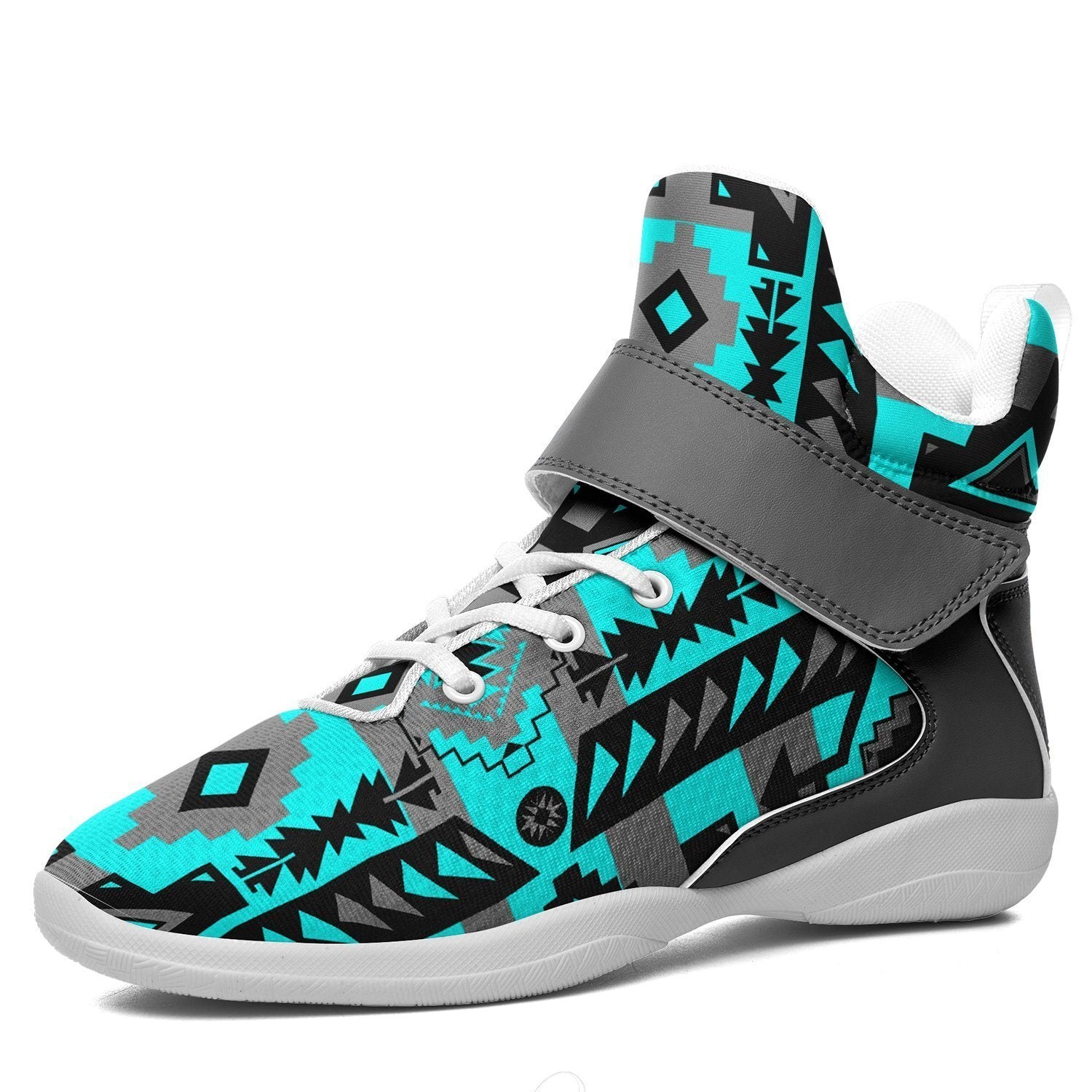 Chiefs Mountain Sky Ipottaa Basketball / Sport High Top Shoes - White Sole 49 Dzine US Men 7 / EUR 40 White Sole with Gray Strap