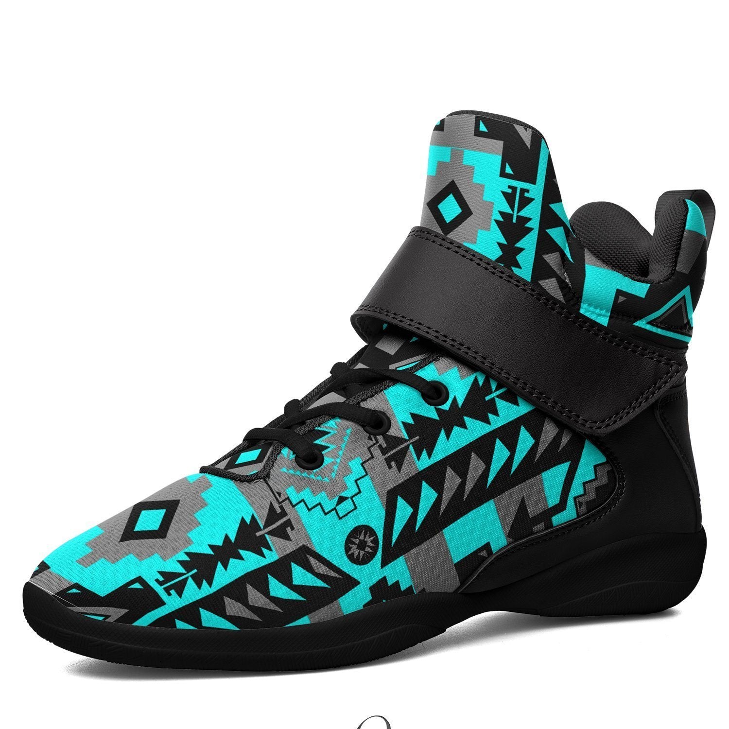 Chiefs Mountain Sky Kid's Ipottaa Basketball / Sport High Top Shoes 49 Dzine US Child 12.5 / EUR 30 Black Sole with Black Strap