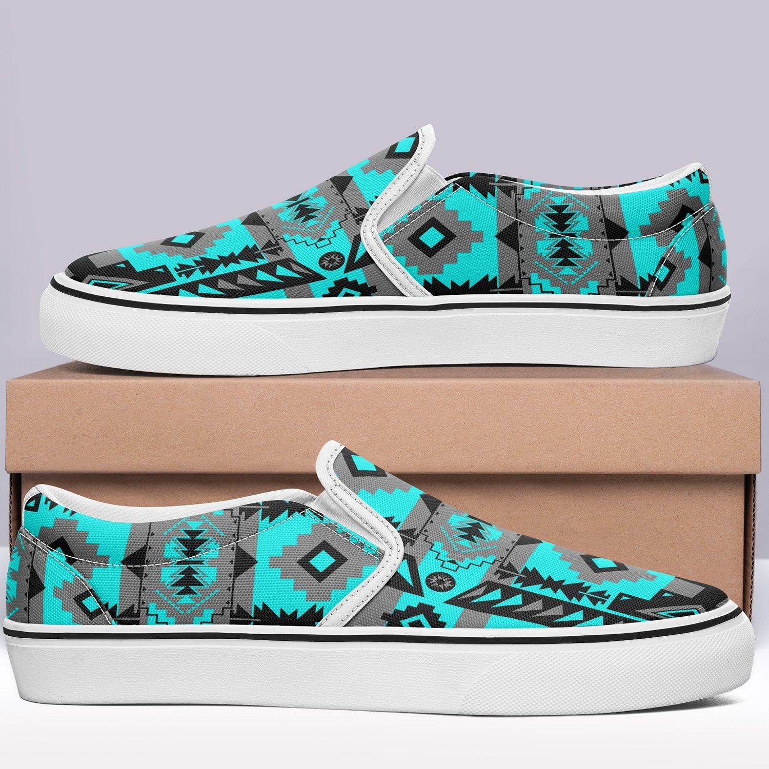 Chiefs Mountain Sky Otoyimm Canvas Slip On Shoes 49 Dzine