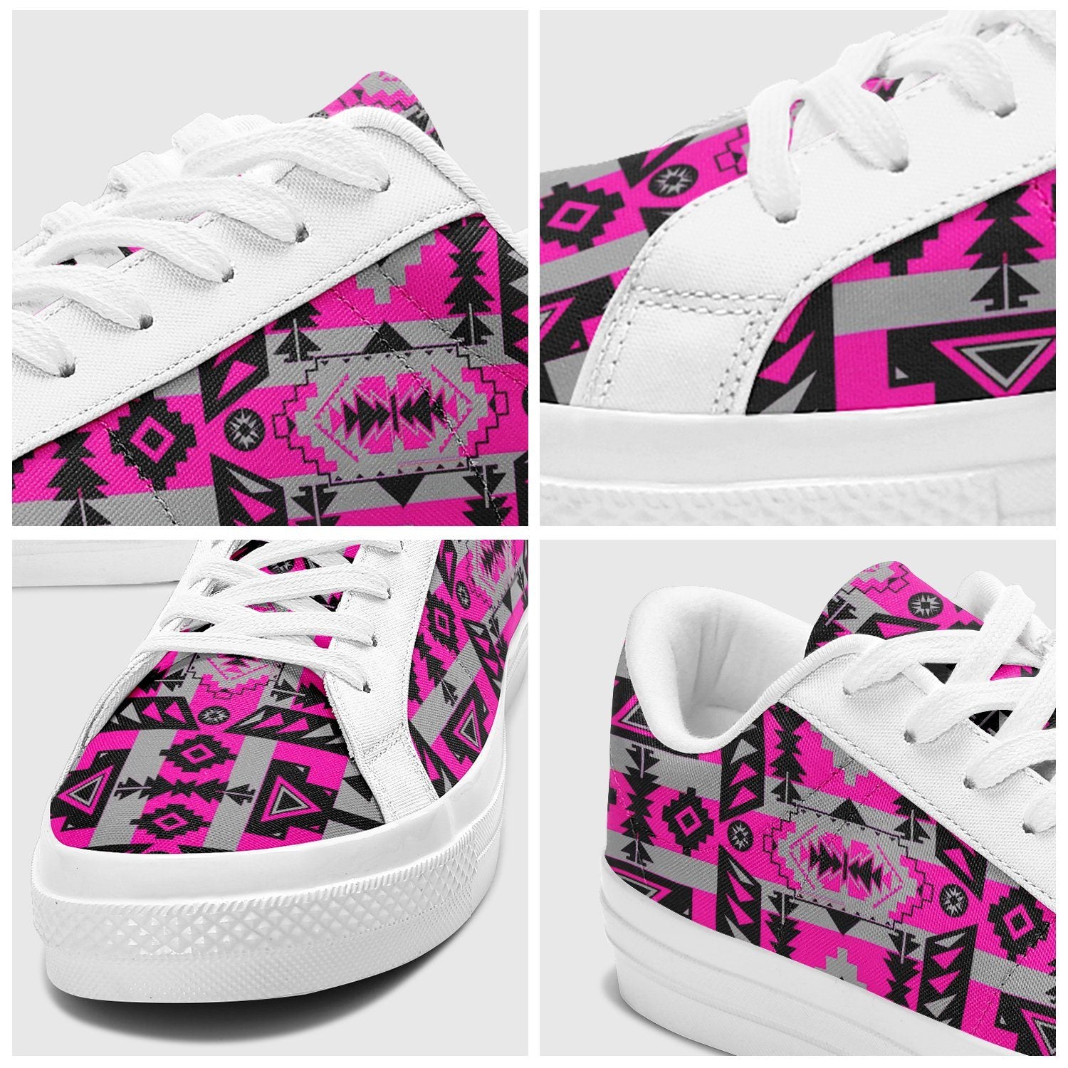 Chiefs Mountain Stunning Sunset Aapisi Low Top Canvas Shoes White Sole 49 Dzine