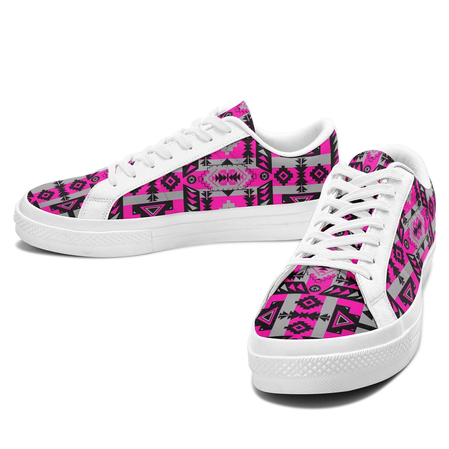 Chiefs Mountain Stunning Sunset Aapisi Low Top Canvas Shoes White Sole 49 Dzine