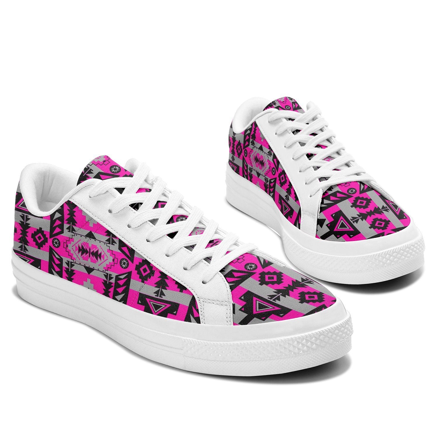 Chiefs Mountain Stunning Sunset Aapisi Low Top Canvas Shoes White Sole 49 Dzine