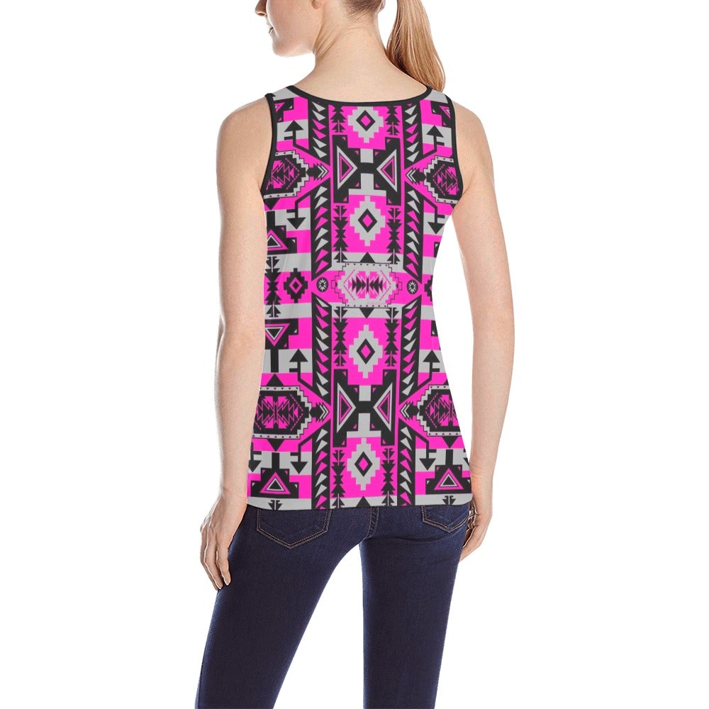 Chiefs Mountain Stunning Sunset All Over Print Tank Top for Women (Model T43) All Over Print Tank Top for Women (T43) e-joyer