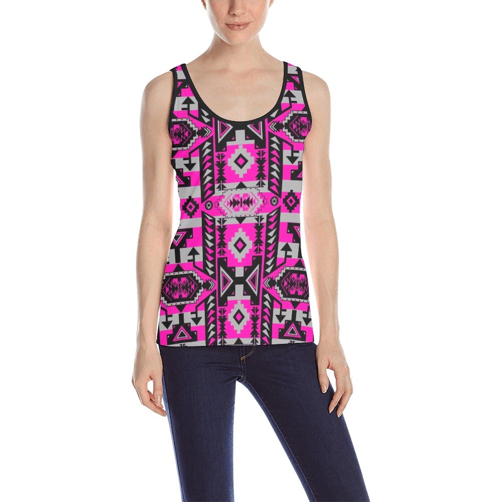 Chiefs Mountain Stunning Sunset All Over Print Tank Top for Women (Model T43) All Over Print Tank Top for Women (T43) e-joyer