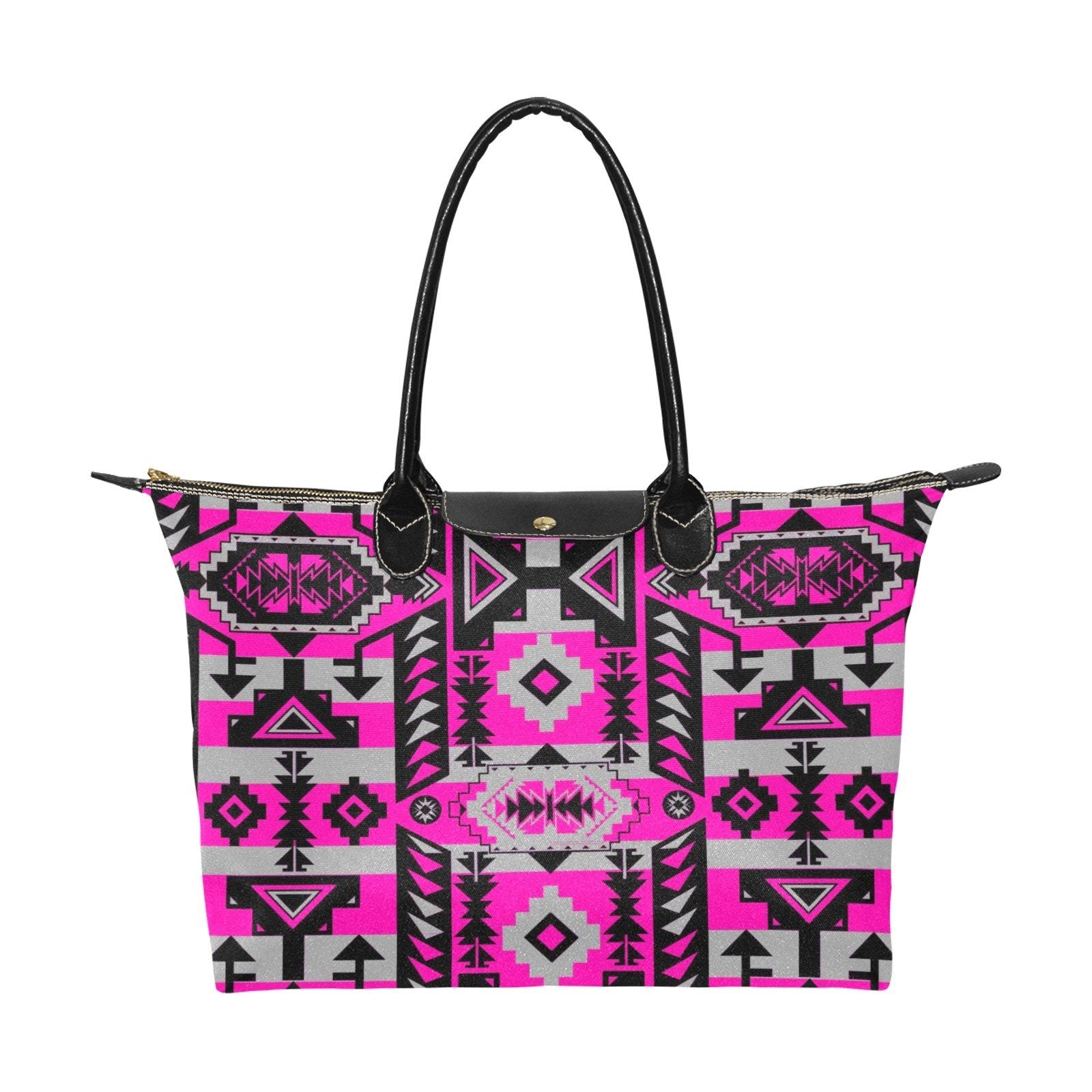 Chiefs Mountain Stunning Sunset Single-Shoulder Lady Handbag (Model 1714) bag e-joyer