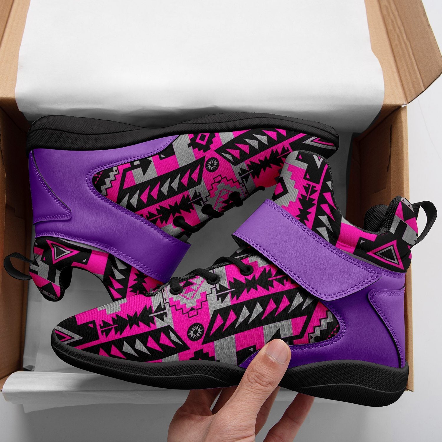 Chiefs Mountain Sunset Ipottaa Basketball / Sport High Top Shoes 49 Dzine