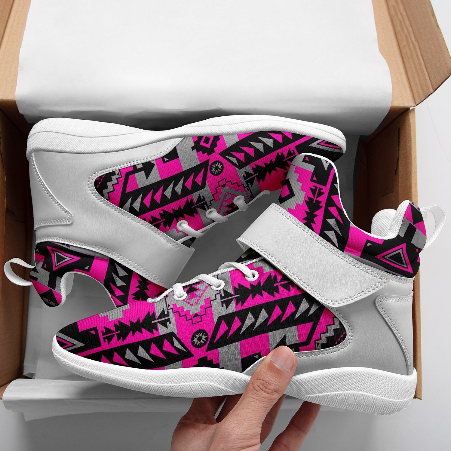 Chiefs Mountain Sunset Ipottaa Basketball / Sport High Top Shoes - White Sole 49 Dzine