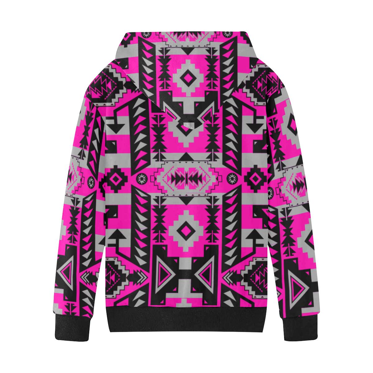 Chiefs Mountain Sunset Kids' All Over Print Hoodie (Model H38) Kids' AOP Hoodie (H38) e-joyer