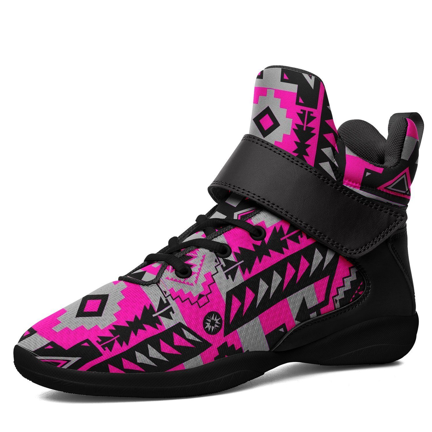 Chiefs Mountain Sunset Kid's Ipottaa Basketball / Sport High Top Shoes 49 Dzine US Child 12.5 / EUR 30 Black Sole with Black Strap