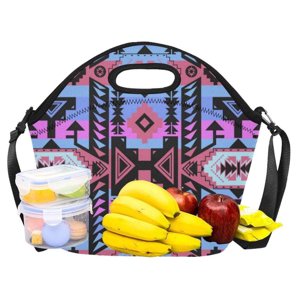 Chiefs Mountain Sunset Neoprene Lunch Bag/Large (Model 1669) Neoprene Lunch Bag/Large (1669) e-joyer
