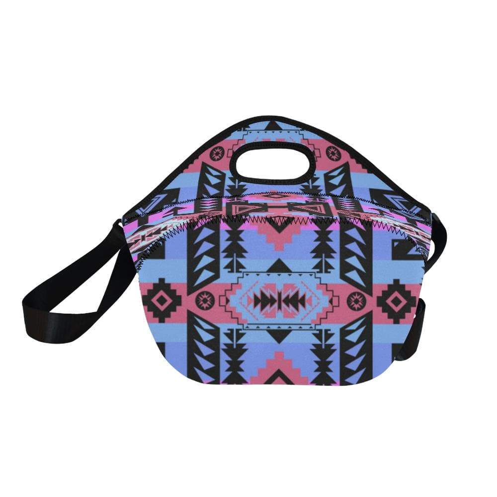 Chiefs Mountain Sunset Neoprene Lunch Bag/Large (Model 1669) Neoprene Lunch Bag/Large (1669) e-joyer