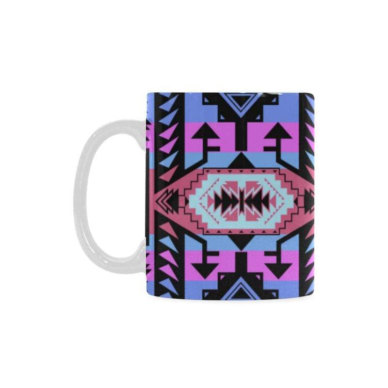 Chiefs Mountain Sunset White Mug(11OZ) White Mug e-joyer