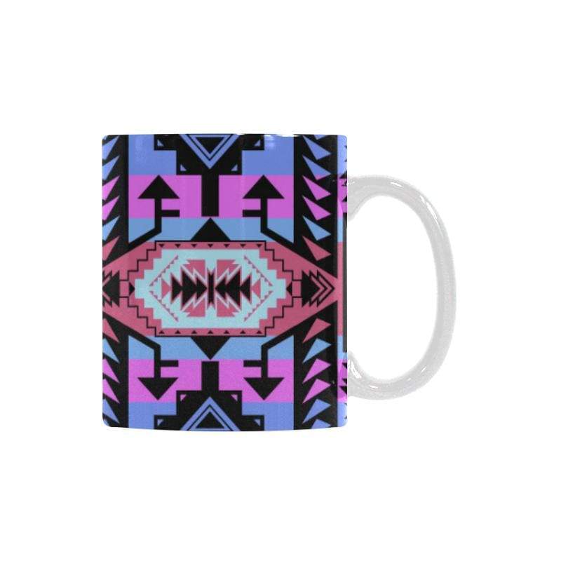 Chiefs Mountain Sunset White Mug(11OZ) White Mug e-joyer