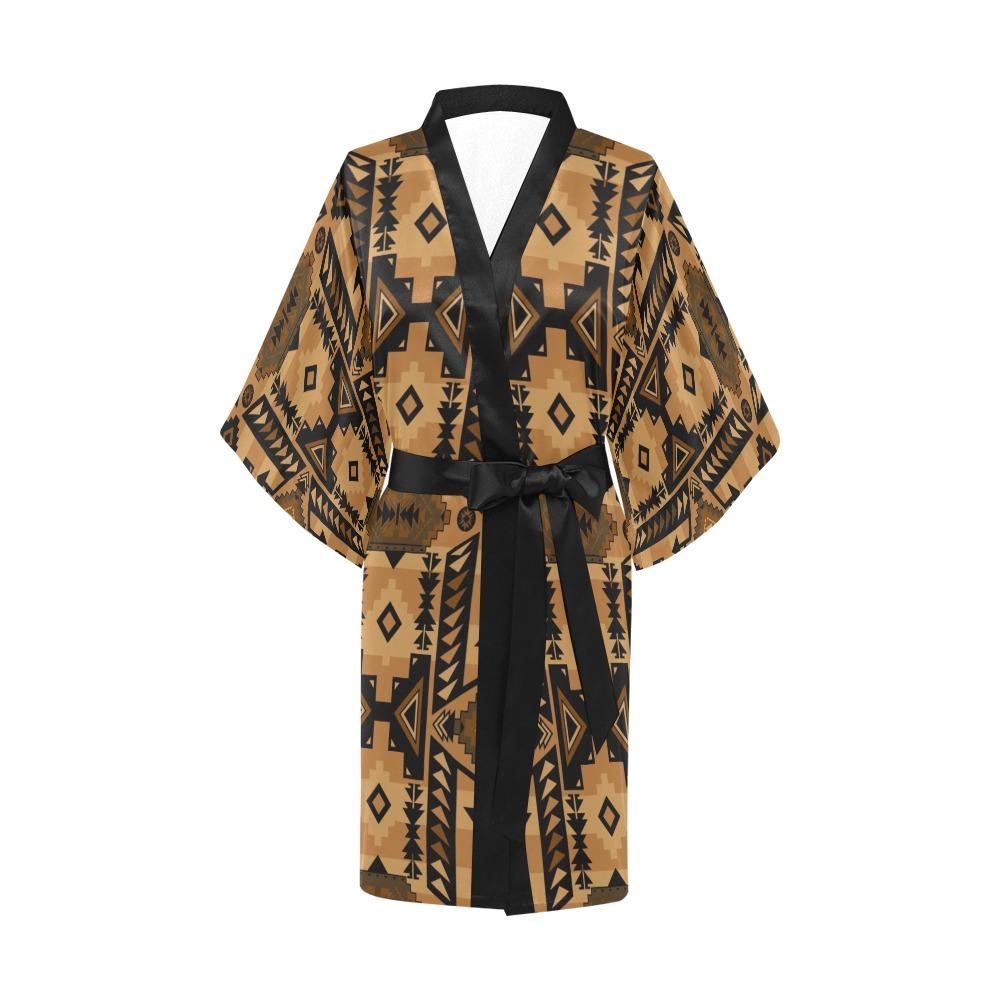 Chiefs Mountain Tan Kimono Robe Artsadd