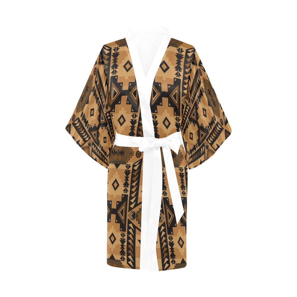 Chiefs Mountain Tan Kimono Robe Artsadd