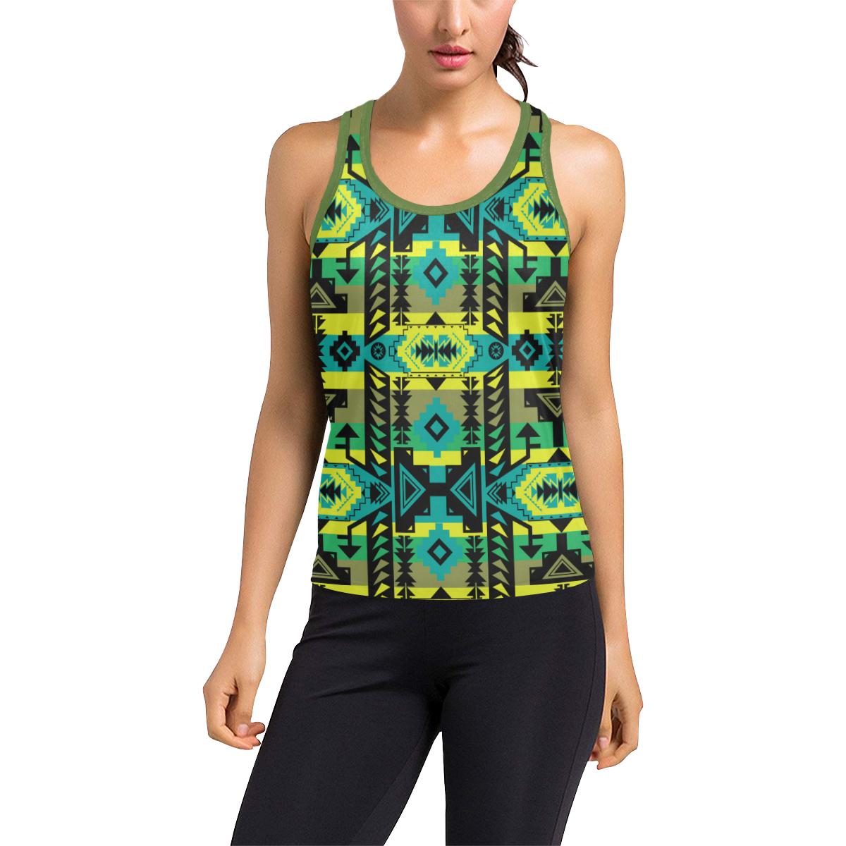 Chiefs Mountain Women's Racerback Tank Top (Model T60) Racerback Tank Top (T60) e-joyer