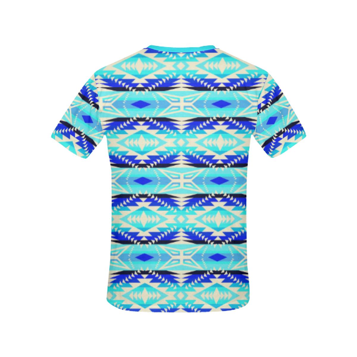 Coastal War Party All Over Print T-shirt for Women/Large Size (USA Size) (Model T40) All Over Print T-Shirt for Women/Large (T40) e-joyer
