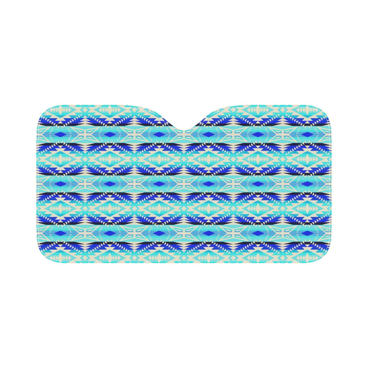 Coastal War Party Car Sun Shade 55"x30" Car Sun Shade e-joyer