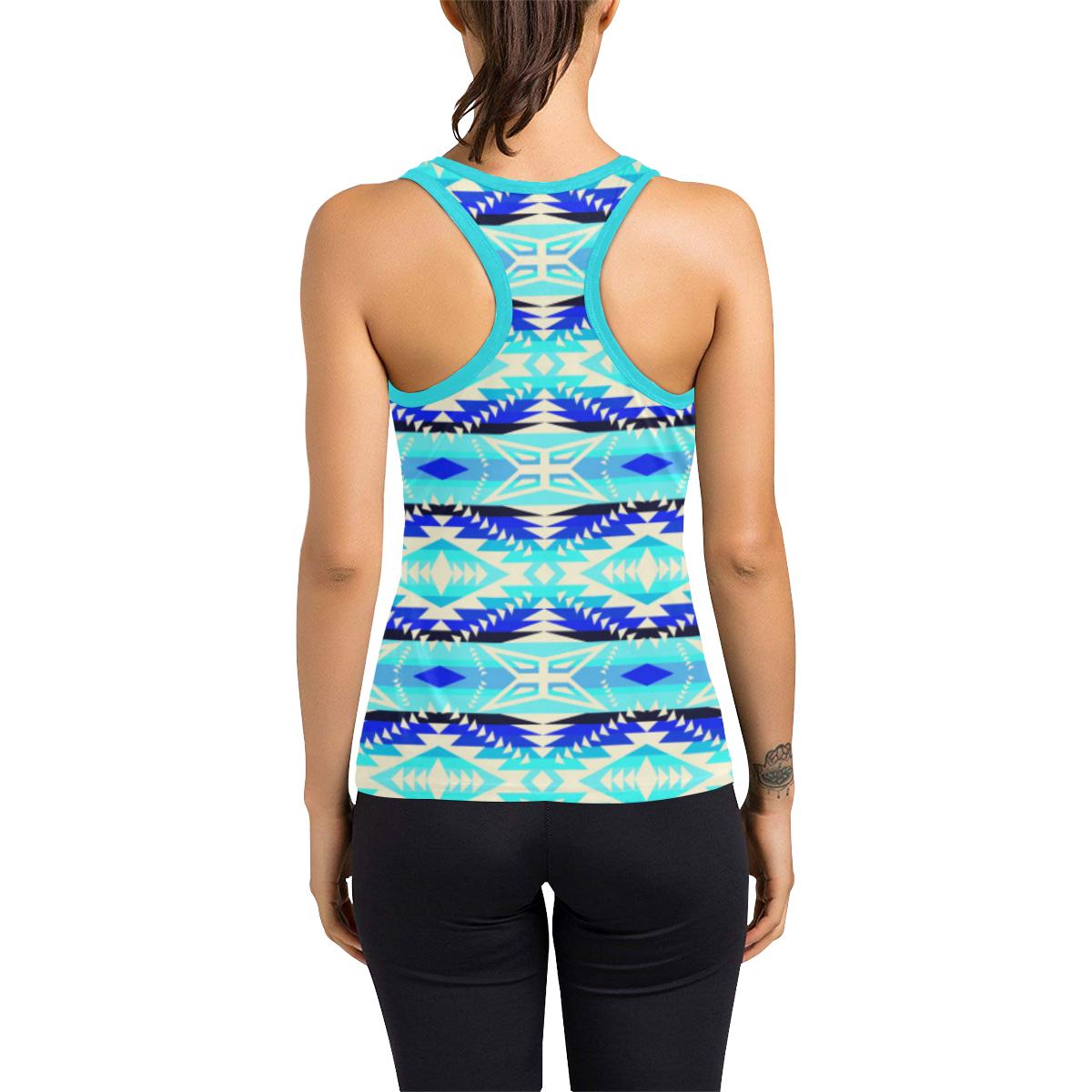 Coastal War Party Women's Racerback Tank Top (Model T60) Racerback Tank Top (T60) e-joyer