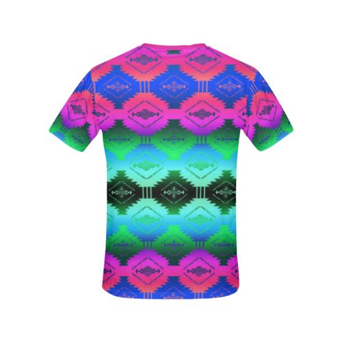 Cofitichequi Moon Shadow All Over Print T-shirt for Women/Large Size (USA Size) (Model T40) All Over Print T-Shirt for Women/Large (T40) e-joyer