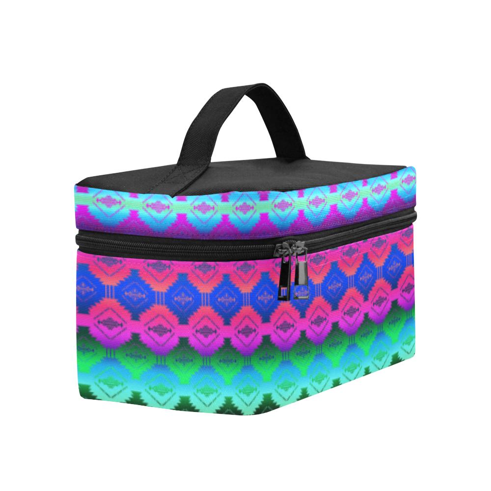 Cofitichequi Purple Cosmetic Bag/Large (Model 1658) Cosmetic Bag e-joyer