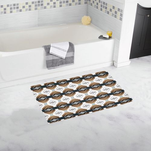 Cofitichequi White Bath Rug 16''x 28'' Bath Rug 16''x 28'' e-joyer