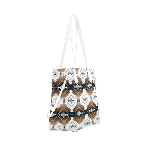 Cofitichequi White Clover Canvas Tote Bag (Model 1661) Clover Canvas Tote Bag (1661) e-joyer